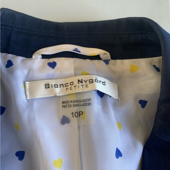 🌟Bianca Nygard Navy Blue Blazer - Size  10P 🌙 - Picture 4 of 11
